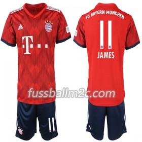 Fußballtrikots FC Bayern München James Rodriguez 11 Kinder Heim Trikotsatz 2018-2019